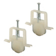 Prime-Line B 691 Adjustable Roller Assembly, 1 in Dia Roller, 1/4 in W Roller, Polyethylene Roller, Concave Roller