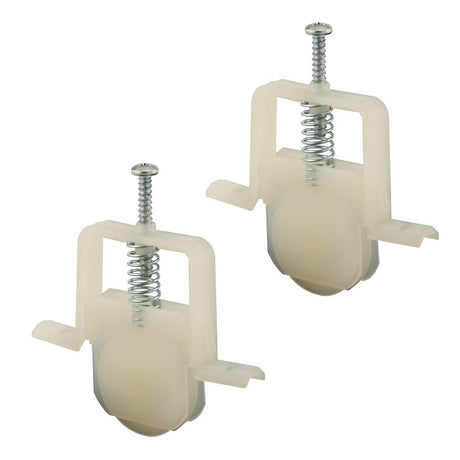 Prime-Line B 691 Adjustable Roller Assembly, 1 in Dia Roller, 1/4 in W Roller, Polyethylene Roller, Concave Roller
