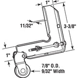 Prime-Line B 693 Adjustable Tension Assembly, 15/16 in Dia Roller, 9/32 in W Roller, Polyethylene Roller, Concave Roller