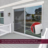 Prime-Line B 705 Bug Seal, 3/4 to 1-3/8 in W, 7 in L, Vinyl