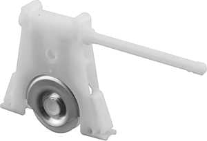 Prime-Line B 715 Adjustable Roller Assembly, 1-1/4 in Dia Roller, 5/16 in W Roller, Polyethylene Roller, Concave Roller