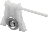 Prime-Line B 715 Adjustable Roller Assembly, 1-1/4 in Dia Roller, 5/16 in W Roller, Polyethylene Roller, Concave Roller