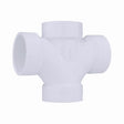 Charlotte Pipe Schedule 40 1-1/2 in. Hub X 1-1/2 in. D Hub PVC Double Sanitary Tee 1 pk