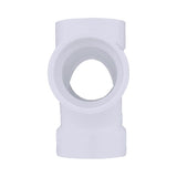 Charlotte Pipe Schedule 40 1-1/2 in. Hub X 1-1/2 in. D Hub PVC Double Sanitary Tee 1 pk