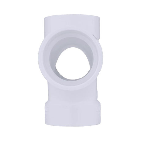 Charlotte Pipe Schedule 40 1-1/2 in. Hub X 1-1/2 in. D Hub PVC Double Sanitary Tee 1 pk