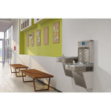 Elkay EZH2O 8 gal Gray Bottle Filling Station and Bi-Level Water Cooler Stainless Steel