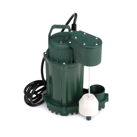 Zoeller 1/2 HP 3600 gph Cast Iron Vertical Float Switch AC Submersible Sump Pump 9 ft