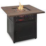 Endless Summer Donovan 38 in. W Steel Transitional Square Propane Fire Pit