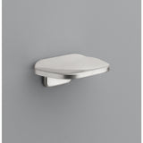 OakBrook Brushed Nickel Silver Die Cast Zinc Soap Dish