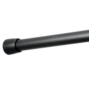 iDesign Cameo Shower Tension Rod 42 in. L Matte Black