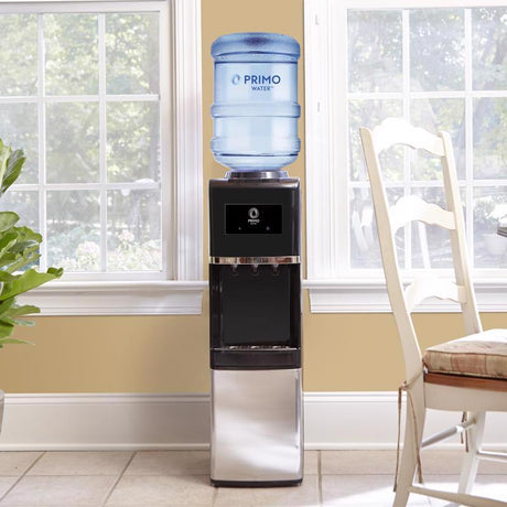 Primo Water Pro 3-5 gal Black Water Dispenser Stainless Steel