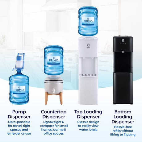 Primo Water Pro 3-5 gal Black Water Dispenser Stainless Steel