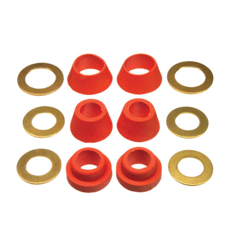Danco Rubber Cone Washer Assortment with Rings 12 pc, Pack of 6
