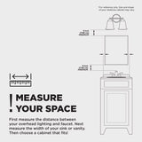 Zenna Home 25.75 in. H X 29.63 in. W X 4.5 in. D Rectangle Tri-View Medicine Cabinet