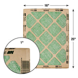 AAF Flanders EZ Flow Nested 16 in. W X 25 in. H X 1 in. Fiberglass 1 MERV Air Filter 1 pk, Pack of 24