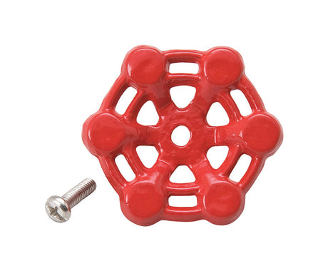 B&K Cast Iron Red Wheel Handle 1 pc, Pack of 5
