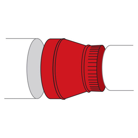 Imperial 6 in. D X 4 in. D Galvanized Steel Furnace Pipe Reducer