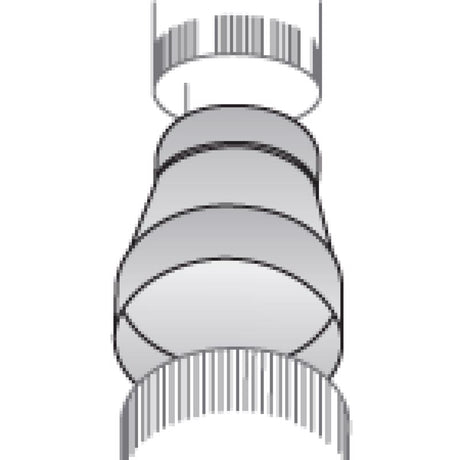 Imperial 10 in. D X 8 in. D Galvanized Steel Furnace Reducer and Increaser