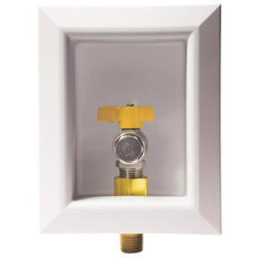Sioux Chief OxBox 1/2 in. Brass NPT Gas Valve Outlet Box Quarter-Turn Lever For Gas