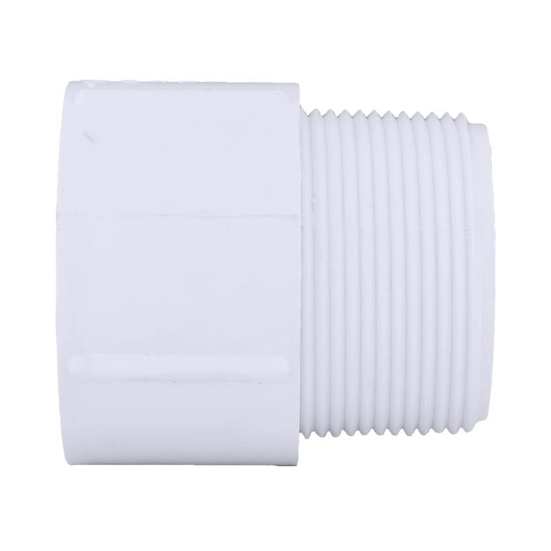 Charlotte Pipe Schedule 40 2-1/2 in. MPT X 2-1/2 in. D Slip PVC Adapter 1 pk