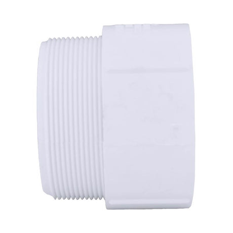 Charlotte Pipe Schedule 40 4 in. MPT X 4 in. D Slip PVC 4 in. Adapter 1 pk