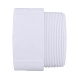 Charlotte Pipe Schedule 40 4 in. MPT X 4 in. D Slip PVC 4 in. Adapter 1 pk