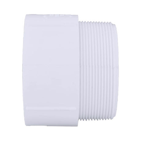 Charlotte Pipe Schedule 40 4 in. MPT X 4 in. D Slip PVC 4 in. Adapter 1 pk