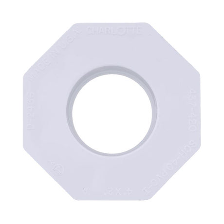 Charlotte Pipe Schedule 40 4 in. Spigot X 2 in. D Slip PVC Reducing Bushing 1 pk