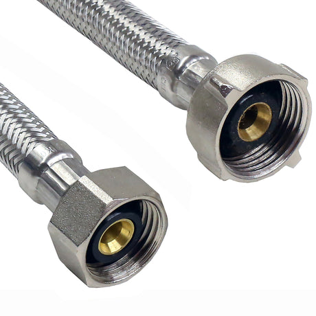 Lasco 1/2 in. FIP X 7/8 in. D Ballcock 12 in. Braided Stainless Steel Toilet Supply Line