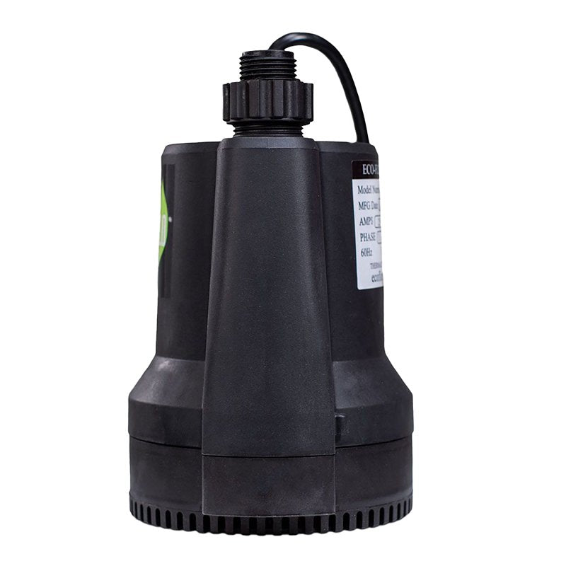 Eco-Flo SUP55 Submersible Utility Pump, 115 V, 1/4 hp, 1980 gph, Thermoplastic