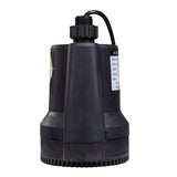 Eco-Flo SUP55 Submersible Utility Pump, 115 V, 1/4 hp, 1980 gph, Thermoplastic