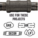 STZ Industries 3/4 in. FIP each X 3/4 in. D FIP Black Malleable Iron 45 Degree Elbow