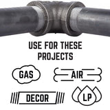 STZ Industries 1 in. FIP each X 1 in. D FIP Black Malleable Iron 90 Degree Elbow, Pack of 5