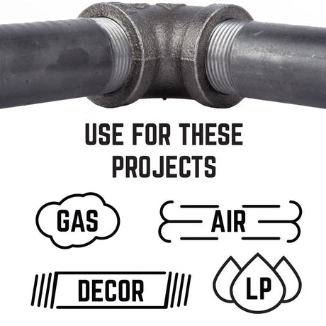 STZ Industries 1 in. FIP each X 1 in. D FIP Black Malleable Iron 90 Degree Elbow, Pack of 5