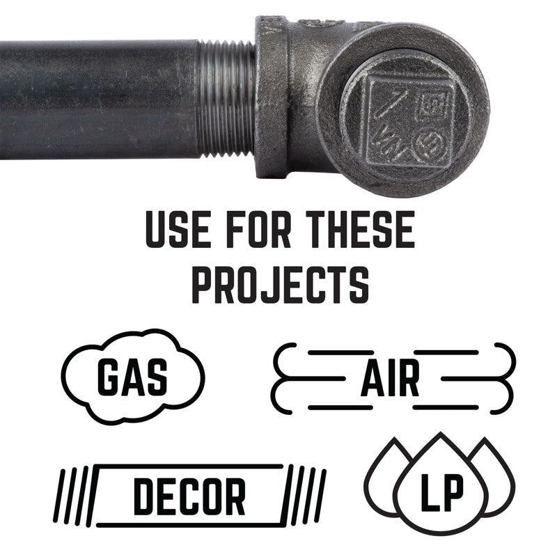 STZ Industries 1 in. MIP each Black Malleable Iron Plug