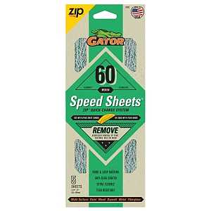 Gator 7470 Hook and Loop Sandpaper, 9 in L, 3-2/3 in W, 60 Grit, Aluminum Oxide Abrasive, Latex/Paper Backing