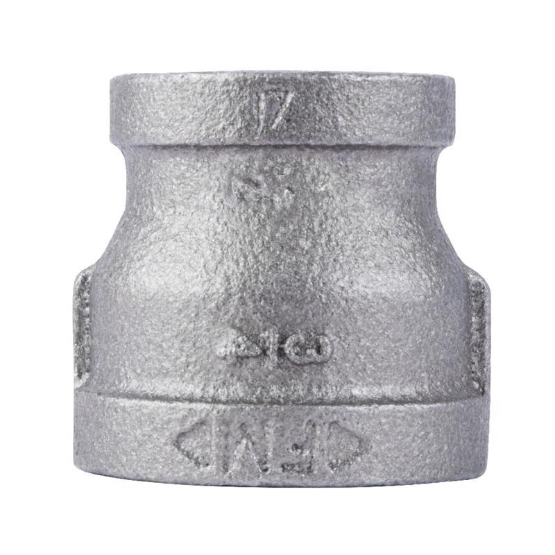 STZ Industries 3/4 in. FIP each X 1/2 in. D FIP Black Malleable Iron Coupling, Pack of 5