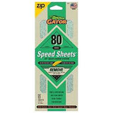 Gator 7471 Hook and Loop Sandpaper, 9 in L, 3-2/3 in W, 80 Grit, Aluminum Oxide Abrasive, Latex/Paper Backing