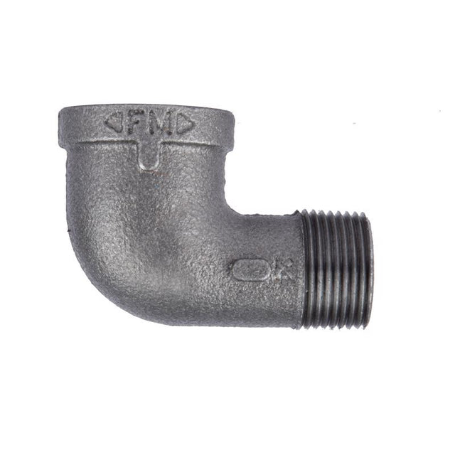 STZ Industries 1/2 in. FIP each X 1/2 in. D MIP Black Malleable Iron 90 Degree Street Elbow, Pack of 5
