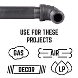 STZ Industries 1/2 in. FIP each X 1/2 in. D MIP Black Malleable Iron 90 Degree Street Elbow, Pack of 5
