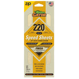 Gator 7477 Hook and Loop Sandpaper, 9 in L, 3-2/3 in W, 220 Grit, Aluminum Oxide Abrasive, Latex/Paper Backing