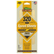 Gator 7478 Hook and Loop Sandpaper, 9 in L, 3-2/3 in W, 320 Grit, Aluminum Oxide Abrasive, Latex Paper Backing