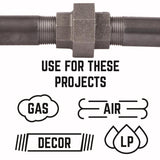 STZ Industries 1/2 in. FIP each X 1/2 in. D FIP Black Malleable Iron Union, Pack of 5