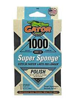 Gator 7465 Sanding Sponge, 5 in L, 3 in W, 1000 Grit, Mirror Fine, Silicon Carbide Abrasive