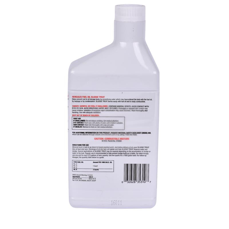 Hercules Sludge Treat Liquid Oil Fuel 32 oz