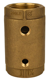 Water Source CCC-125NL Check Valve, 1-1/4 in, Brass Body