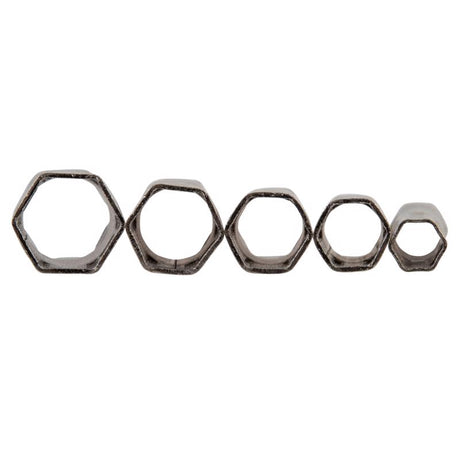 Superior Tool Shower Valve Socket Wrench Set Silver 6 pc