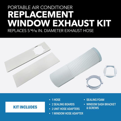 Perfect Aire AC Replacement Window Exhaust Kit 7.5 in. W X 10 in. H White