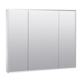 Zenith M36 Medicine Cabinet, 35-7/8 in OAW, 4-1/2 in OAD, 29-7/8 in OAH, Wood, Clear, 3-Shelf, 3-Door