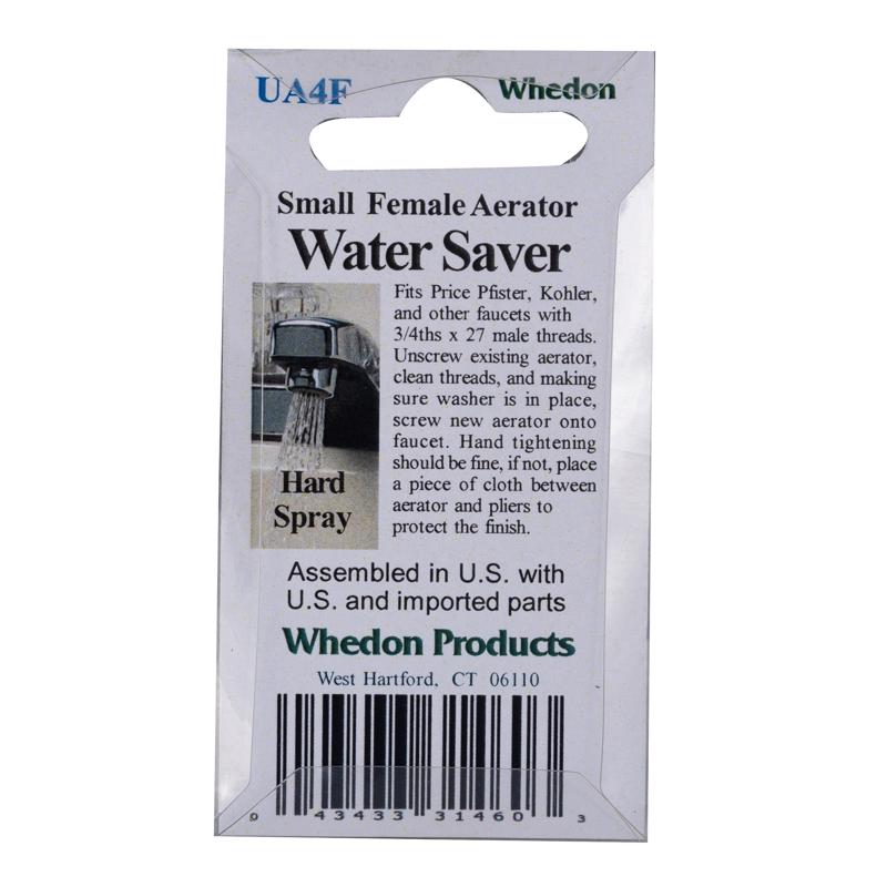 Whedon SaverSprayer Female Thread 3/4 in.-27F Chrome Faucet Aerator